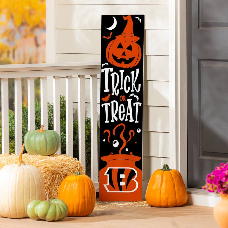 47" Double Sided Seasonal Porch Leaner, Cincinnati Bengals - 47" x 11.25"