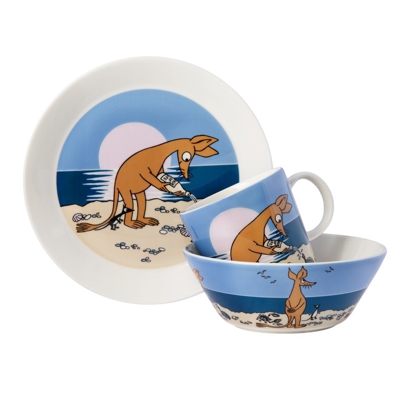 Moomin by Arabia Plate 7.48in Sniff Blue - On Sale - Bed Bath