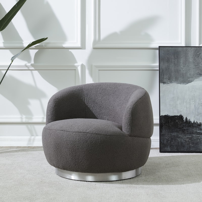 SAFAVIEH Couture Hatsue Swivel Chair - 33Wx35Dx28H