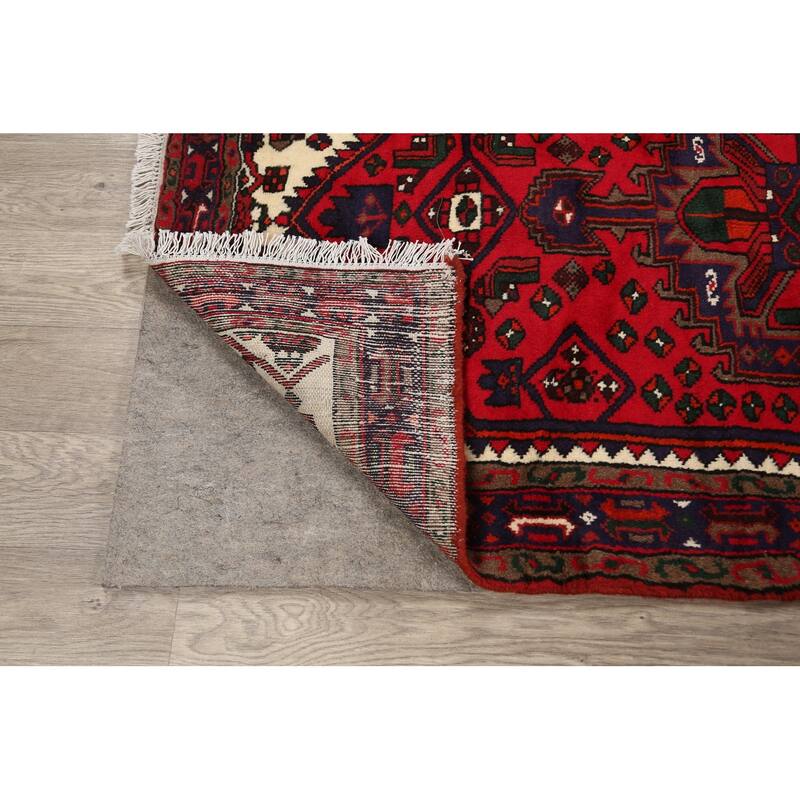 Tribal Geometric Hamedan Persian Traditional Area Rug Wool Handmade - 3'2" x 5'6"