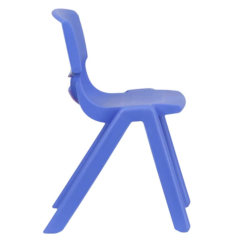 5 Pack Plastic Stackable School Chair with 13.25"H Seat - K-2 School Chair - 15.75"D x 14.5"W x 23.25"H