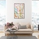preview thumbnail 47 of 64, Bright Days, Pastel Bright Strokes Modern Gold Canvas Wall Art Print for Living Room