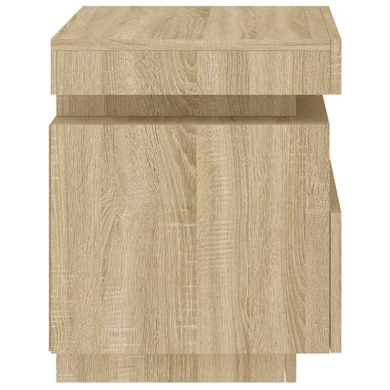 vidaXL Bedside Cabinet Engineered wood Compact Bedside Cabinet