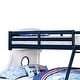preview thumbnail 10 of 8, Wooden Twin over Full Bunk Bed with Angled Ladder