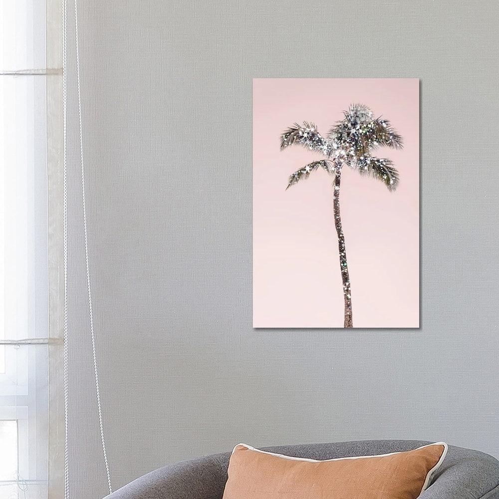 iCanvas "Glitter Palm Tree" by Ruby and B Canvas Print