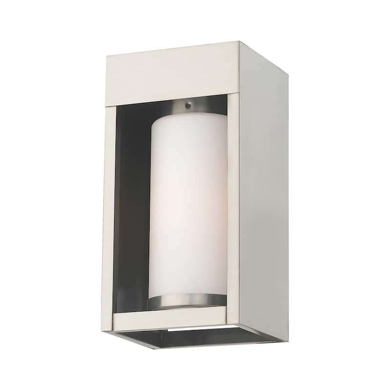 Livex Lighting Bleecker Single Light 9" Tall Outdoor Wall Sconce