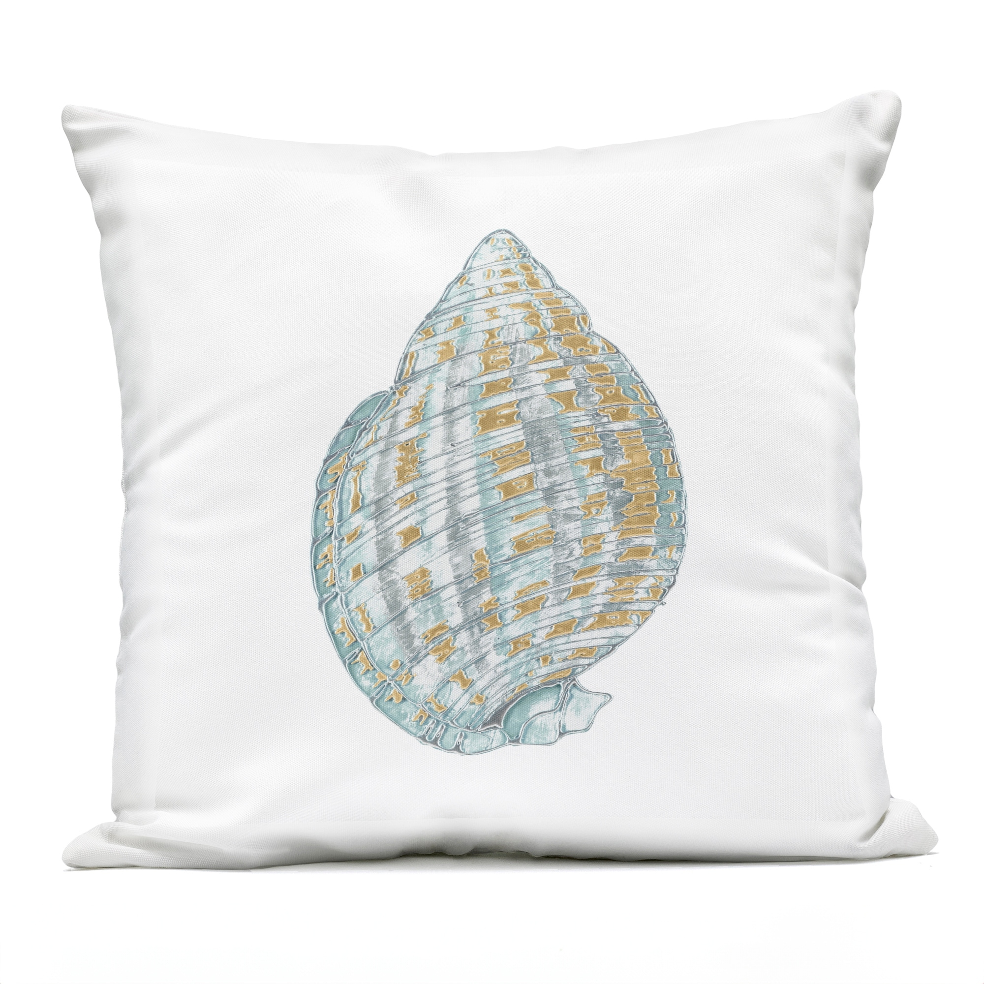 Stupell Regal Shells Spiral Printed Outdoor Throw Pillow Design by Lorenzo Collective