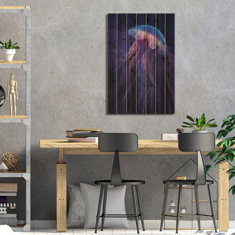 Gelatinous II Print On Wood by Steve Hunziker - Multi-Color