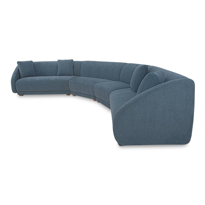 NADAAL STUDIOS Solace, 4-Piece Modular Sectional, Angled Sides - 192"W x34.29"D x31.5"H