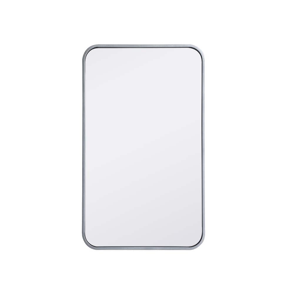 Ezra Soft Corner Metal Rectangular Mirror