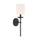preview thumbnail 1 of 11, Meridian M90079 19" Tall Wall Sconce Matte Black