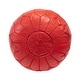 preview thumbnail 13 of 35, Nuloom Handmade Moroccan Leather Filled Ottoman Pouf