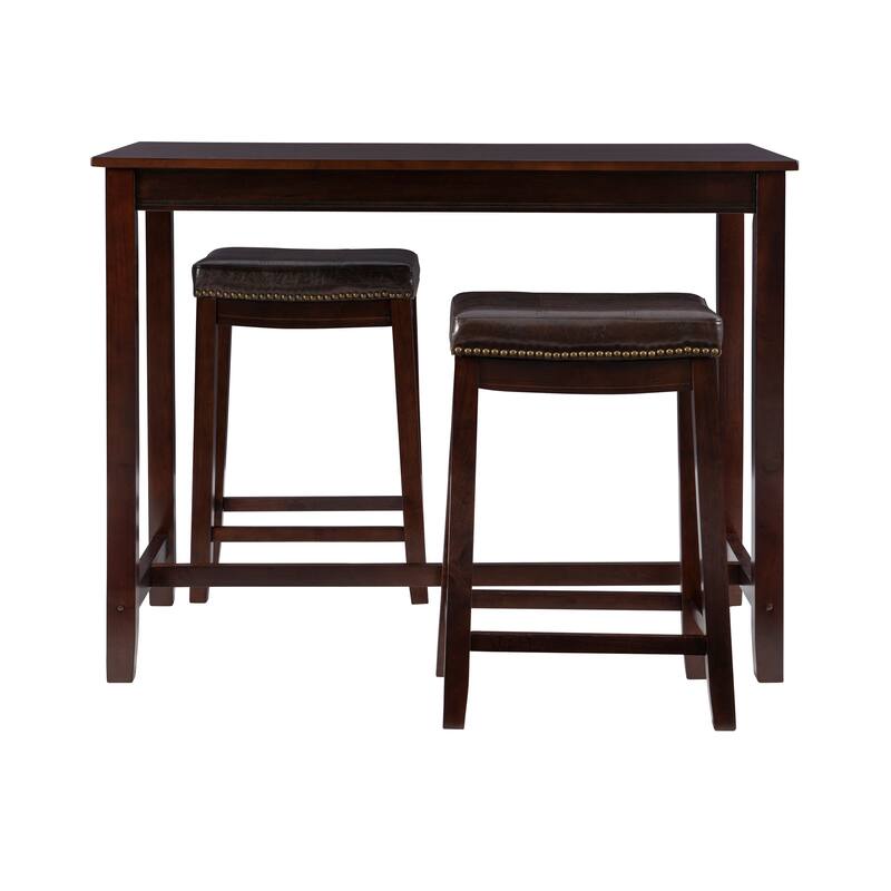 Bridgeport Wooden 3-Piece Counter Height Dining Set