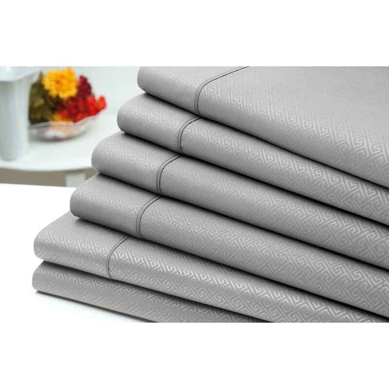 US Army 6 Piece Embossed Greek Key Sheet Set