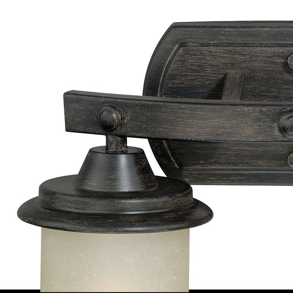 Halifax 2 Light Bronze Rustic Bathroom Vanity Fixture 14 In W X 8 75 In H X 7 5 In D Overstock 20907430