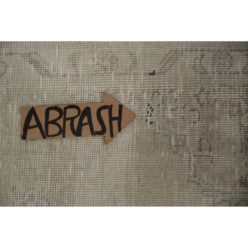 Hand Knotted Oriental 100% Wool Carpet Traditional Medallion Beige & Ivories Tabriz Area Rug - 10' 0'' X 6' 11''