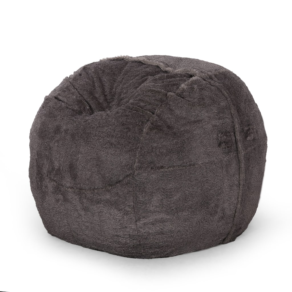 Modern 5 Foot Faux Fur Cozy Bean Bag