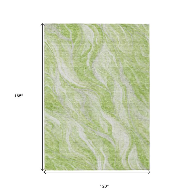HomeRoots Abstract Transitional Rectangle Outdoor Rug