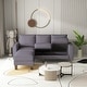 preview thumbnail 2 of 22, Modern Comfortable Living Room Furniture L Shape Sofa with Ottoman in Fabric with High Quality Wood and Durable Metal Legs