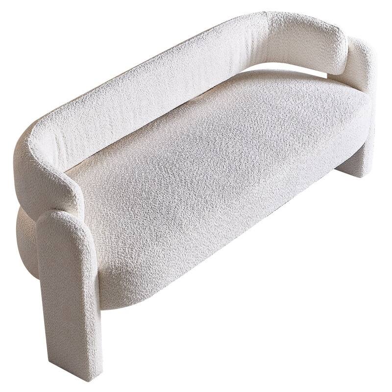 75" W Boucle Upholstery Modern Loveseat Sofa for Living Room