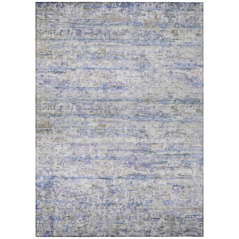 HomeRoots Striped Transitional Rectangle Outdoor Rug