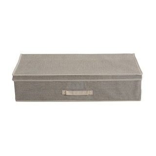 Simplify Under the Bed Storage Box in Faux Jute - L28x W16x H6 - Bed ...