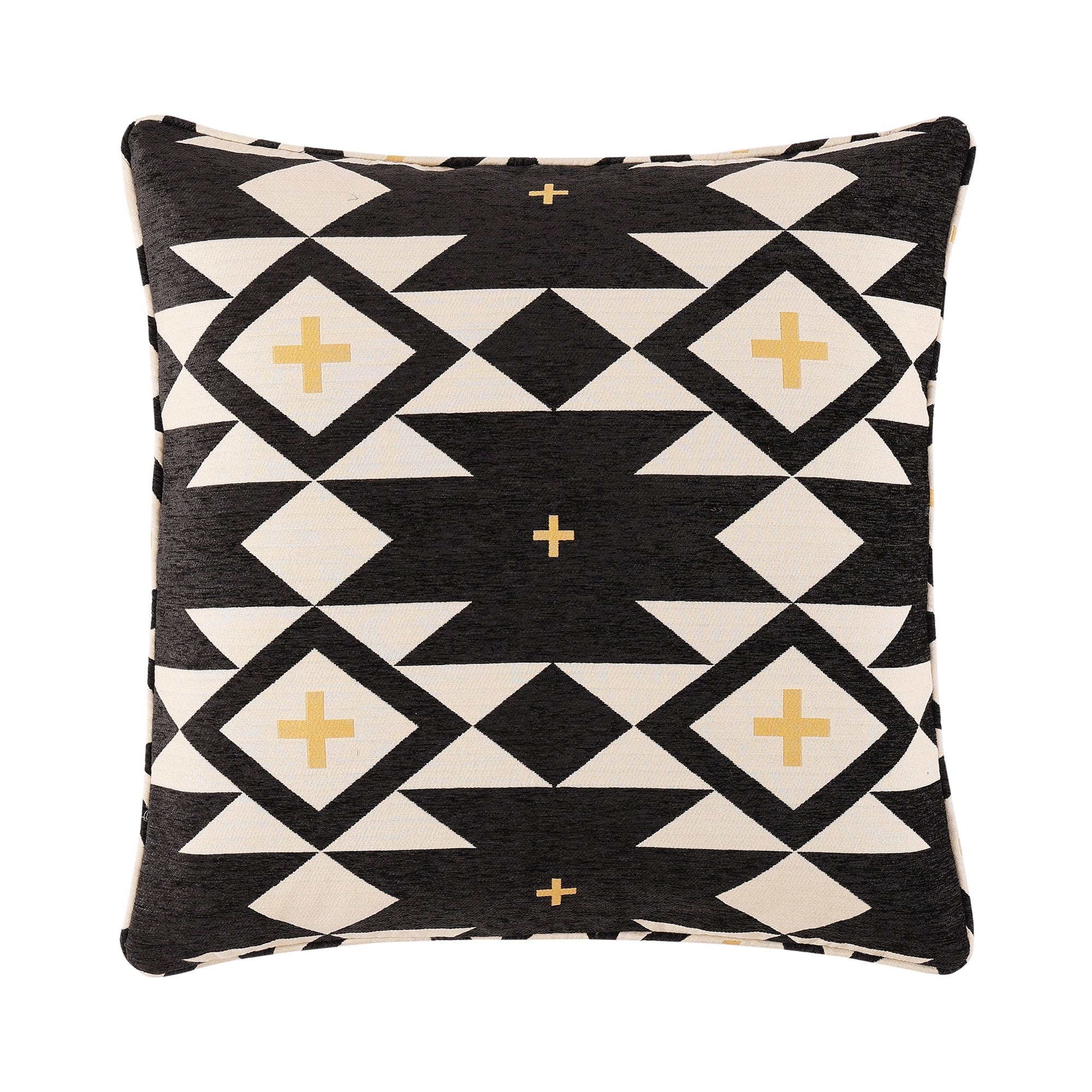 Paseo Road High Desert Chenille Jacquard Southwestern Aztec Euro Sham, 27"x27"