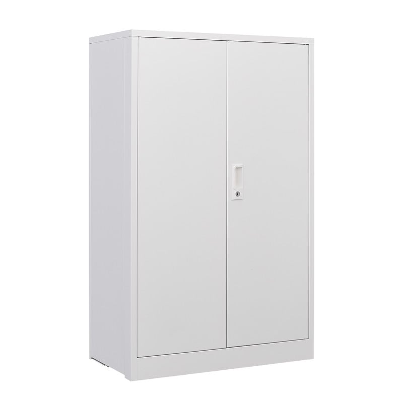 71 inch Metal Garage Storage Cabinet with Locking Doors and