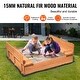 preview thumbnail 32 of 40, Sandbox with Cover for Outdoor Backyard, Beach, Park, Gift for Boys Girls Ages 3-12