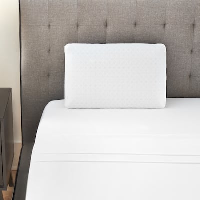 Bodipedic Classics Gel-Infused Conventional Memory Foam Bed Pillow - White