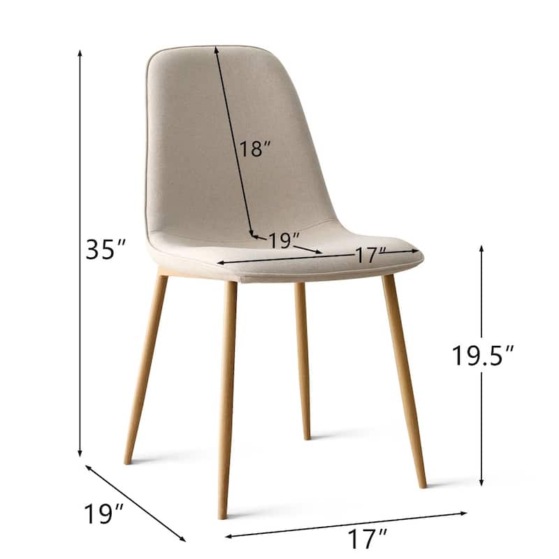 Upholstered Full Back Side Dining Chair(Set of 8)