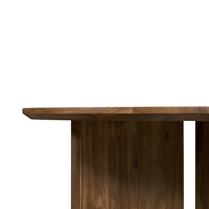 NPD Furniture Petrilio Round Acacia Wood Coffee or Side Table