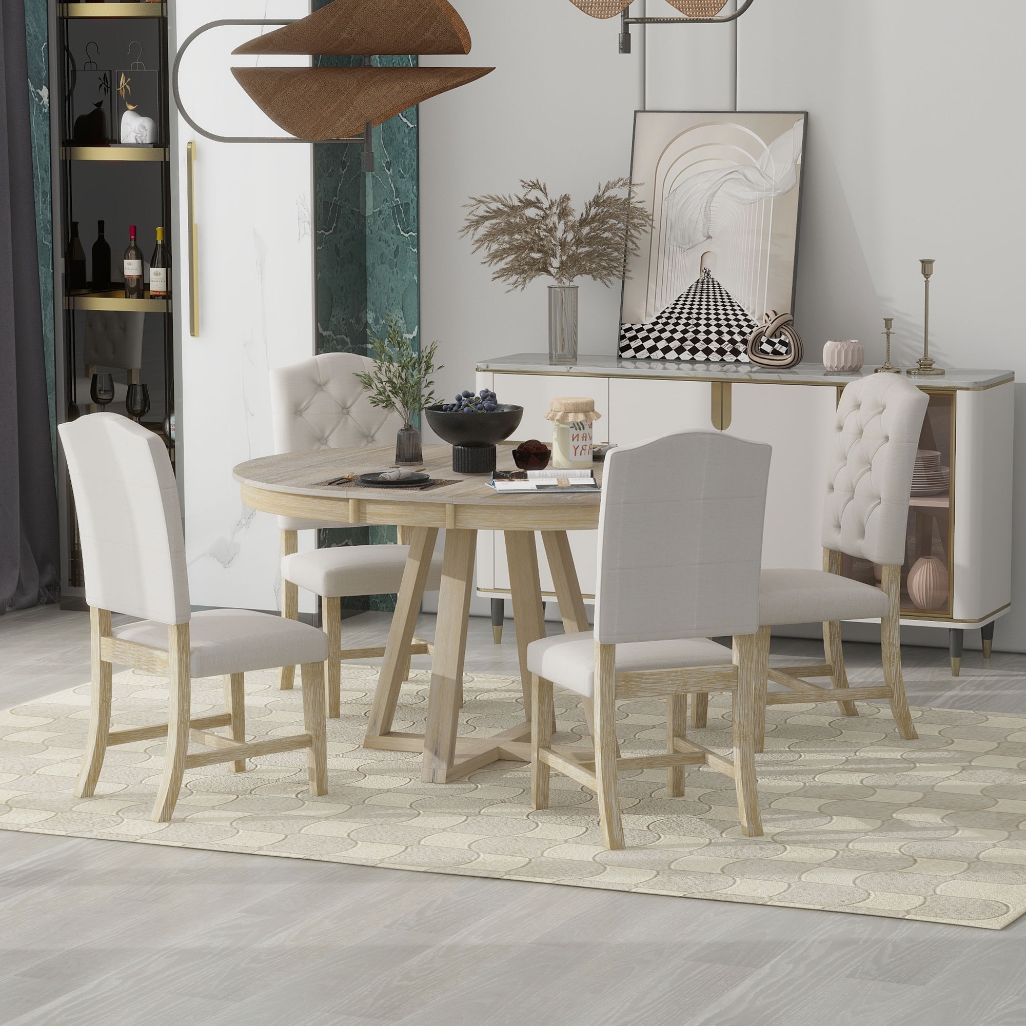 Retro style dining best sale set