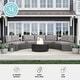 preview thumbnail 4 of 11, Martha Stewart Outdoor Modular Rattan Wicker Sectional Sofa Seats & Side Table - 33"W x 31"D x 30"H