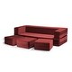 preview thumbnail 28 of 115, Porch & Den California King Convertible Sleeper Sofa and Ottomans