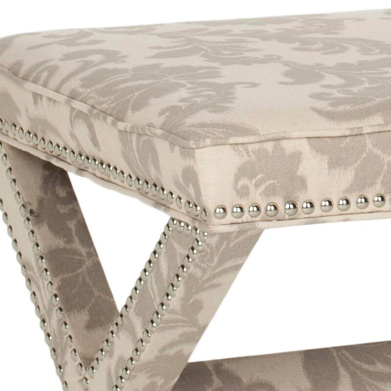 SAFAVIEH Ariana Extended X-Bench - 43" W x 21" D x 19" H - 43Wx21Dx19H