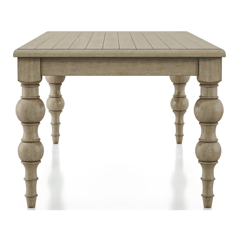 Furniture of America Trenden Modern Farmhouse 7-Piece Solid Wood 78-inch Dining Set