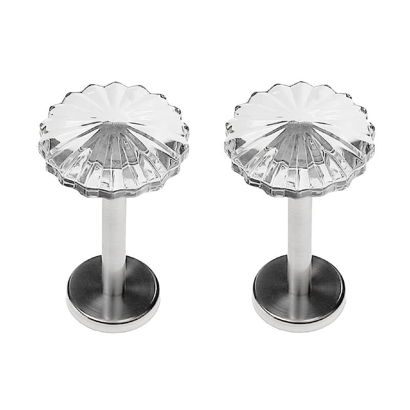 IH Casa Decor Metal Curtain Holdback Set Radial Nickel