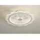 preview thumbnail 5 of 5, 19.7'' Flower Shape LED Ceiling Fan Light Dimmable with Remote - 19.7 Inches