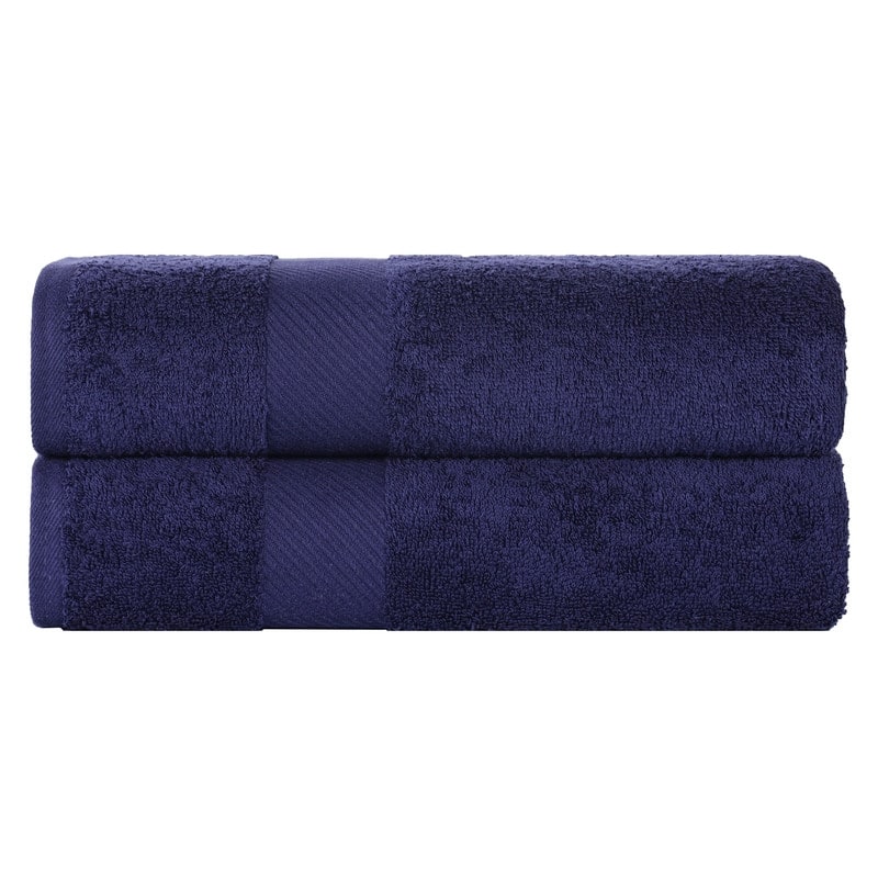 Superior Kendell Egyptian Cotton Solid Medium Weight Bath Towel Set of 2