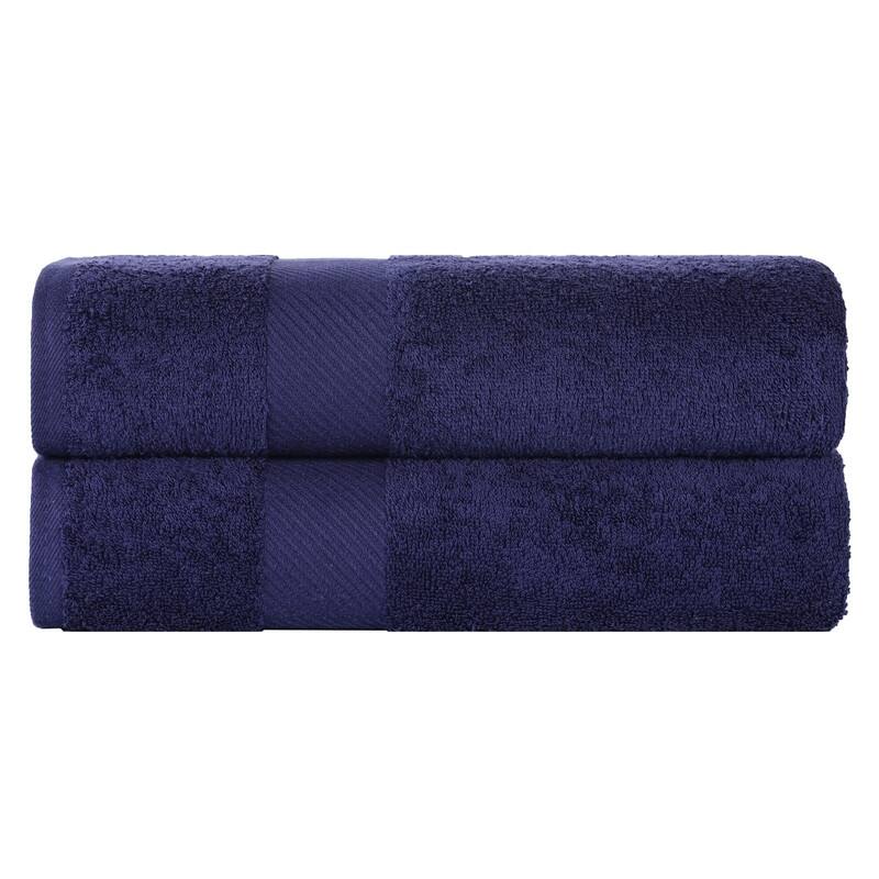 Superior Luxury Solid Highly Absorbent Egyptian Cotton Bath Sheet Towel - (Set of 2)