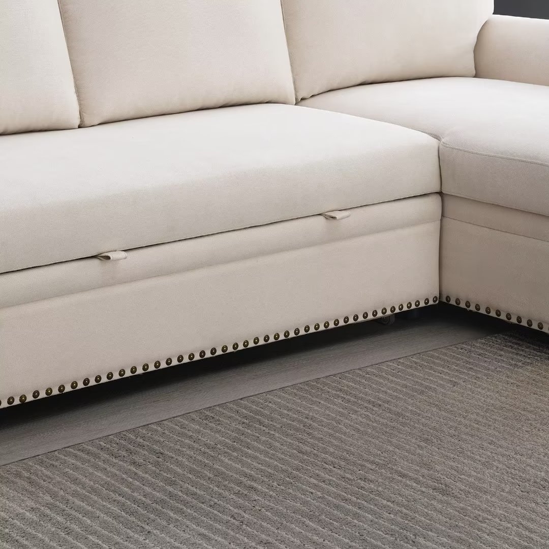 Amaya fabric sleeper sofa shop sectional