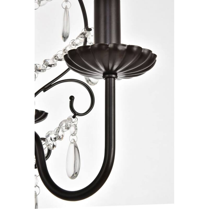 Elegant Lighting Blaise 3 Light 15" Crystal Chandelier