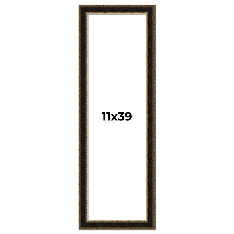 11x39 Frame Gold Antique Vintage Sold Wood Picture Frame | 1.75 Inch