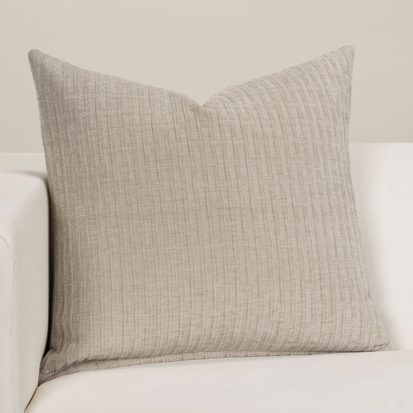 Seagrass Designer Throw Pillow - 18" x 18" - Linen