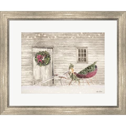 Lori Deiter 'Old Farm Christmas' Framed Art