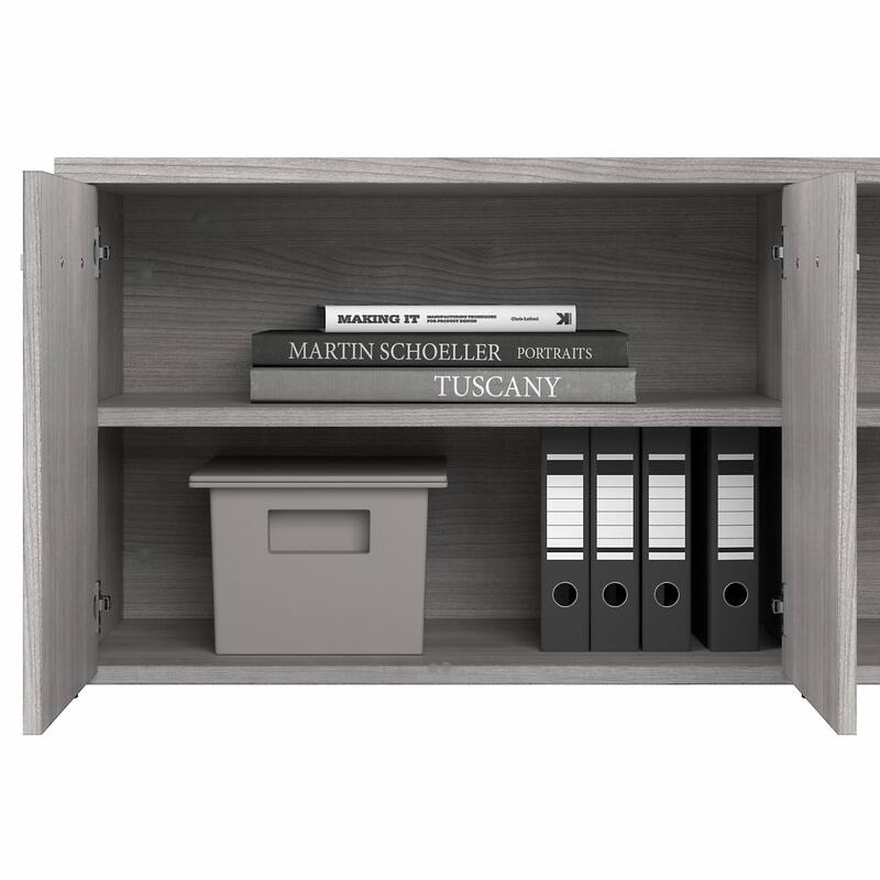 Hybrid Low Storage Cabinet with Doors by Bush Business Furniture