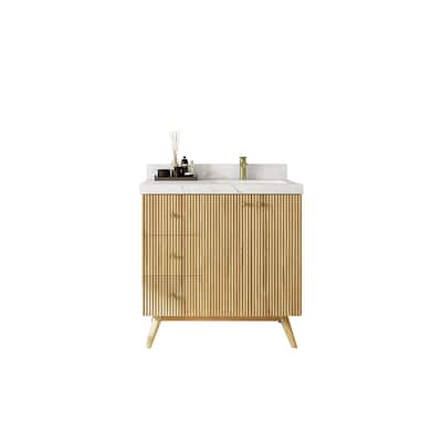 Willow Collections 36 in. W x 22 in. D Pasadena Solid Te Right Offset Sink Bathroom Vanity with Countertop
