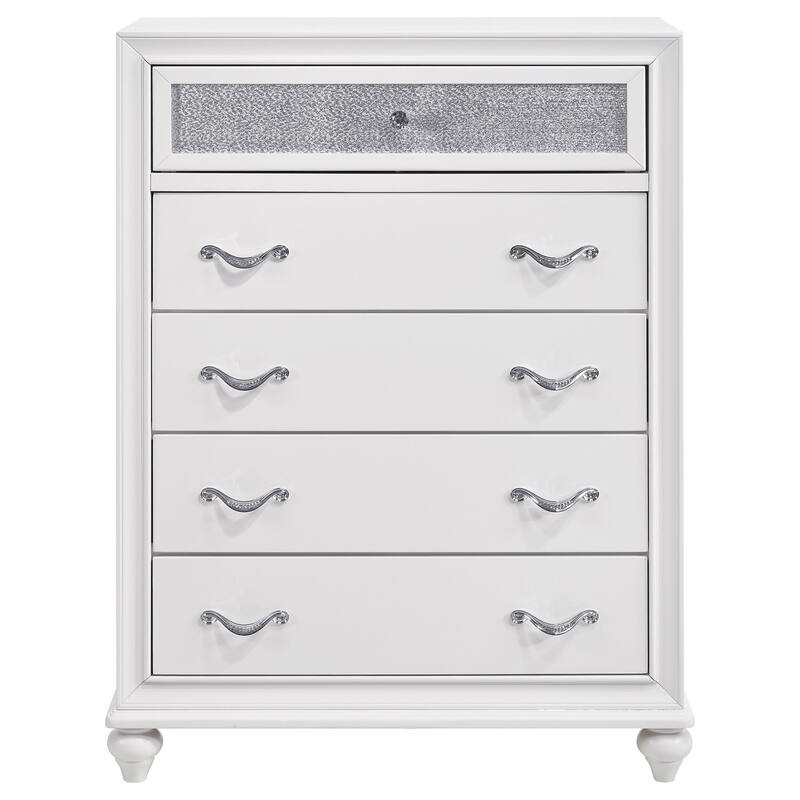Randall White 5-drawers Chest