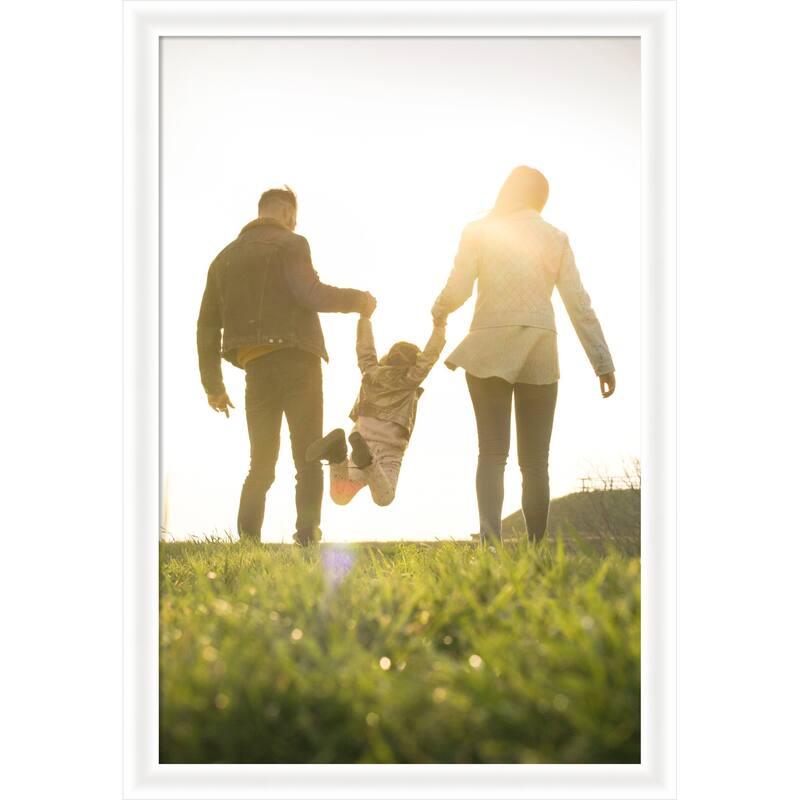 Oliver Narrow Framed Picture Frame, Photo Frame - 24x36 - Oliver White Narrow